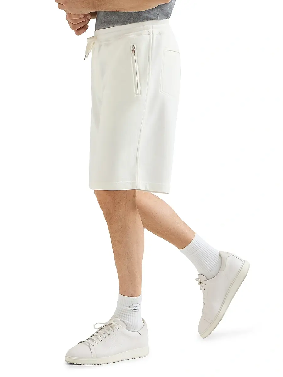Brunello Cucinelli Men's Techno Cotton French Terry Bermuda Shorts | Thumbnail 3 Brunello Cucinelli Men's Techno Cotton French Terry Bermuda Shorts | Thumbnail 3