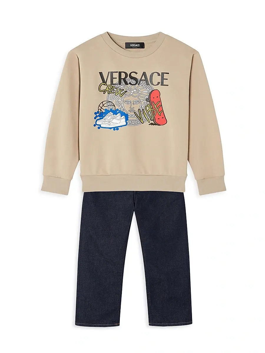 Versace Boy's Little Boy's & Boy's Straight-Leg Jeans | Thumbnail 2 Versace Boy's Little Boy's & Boy's Straight-Leg Jeans | Thumbnail 2