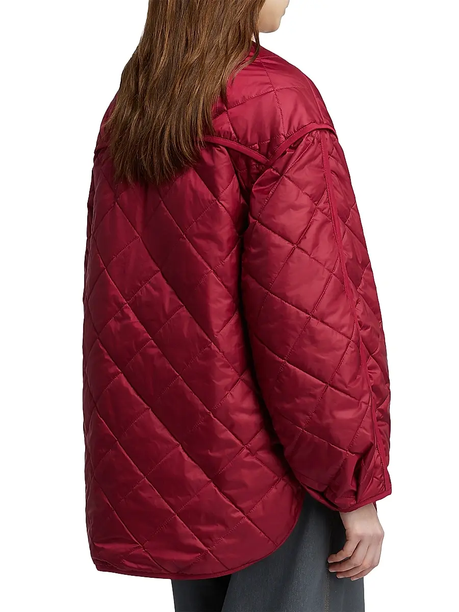MM Max Mara Women's Quilted Nylon Overshirt | Thumbnail 3