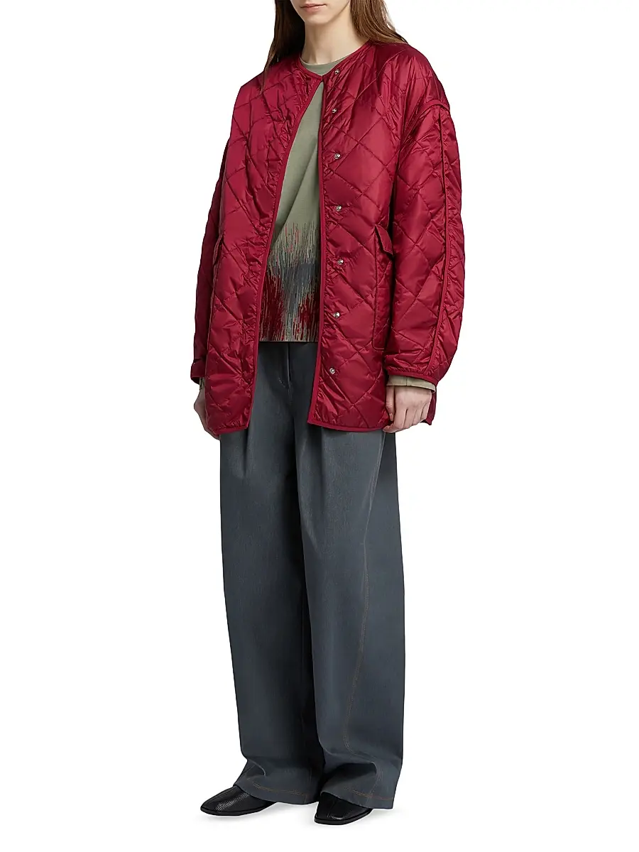 MM Max Mara Women's Quilted Nylon Overshirt | Thumbnail 4