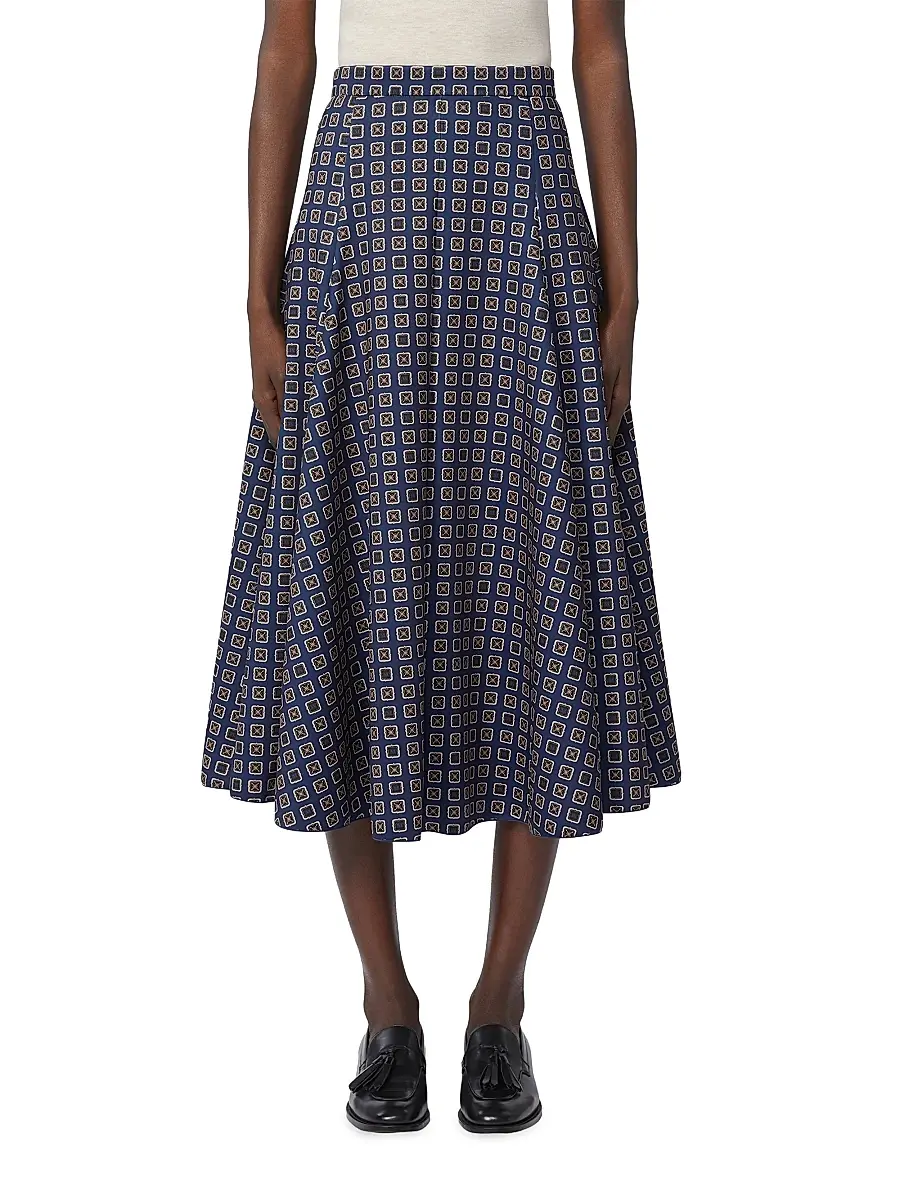 Max Mara Women's Printed Jersey Skirt | Thumbnail 2 Max Mara Women's Printed Jersey Skirt | Thumbnail 2