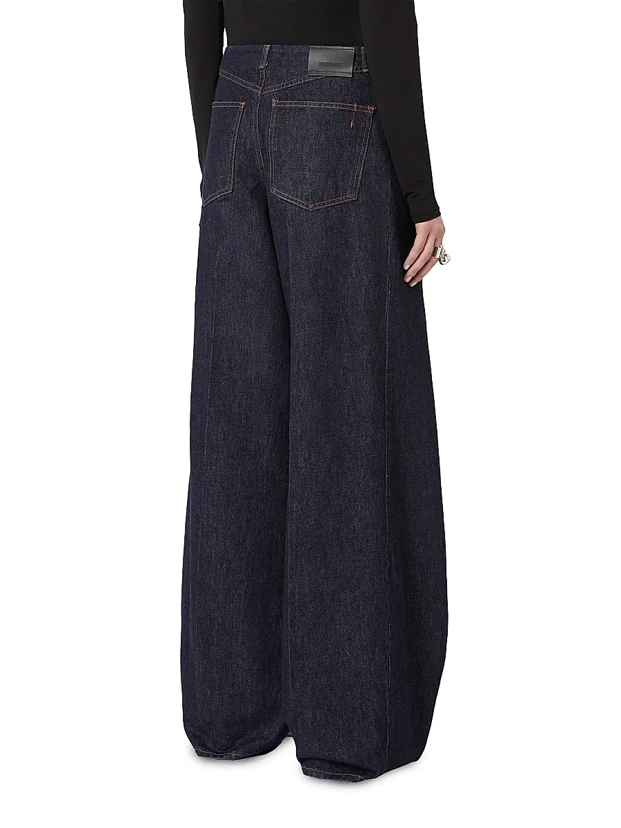 Sportmax Women's Oversized Low Rise Trousers - Midnightblue | Thumbnail 3 Sportmax Women's Oversized Low Rise Trousers - Midnightblue | Thumbnail 3