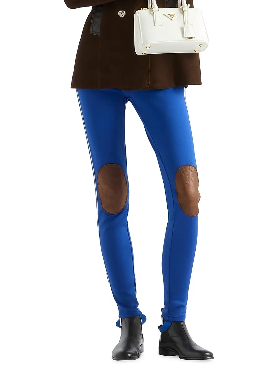 Prada Women's Fleece Leggings - Blue | Thumbnail 2