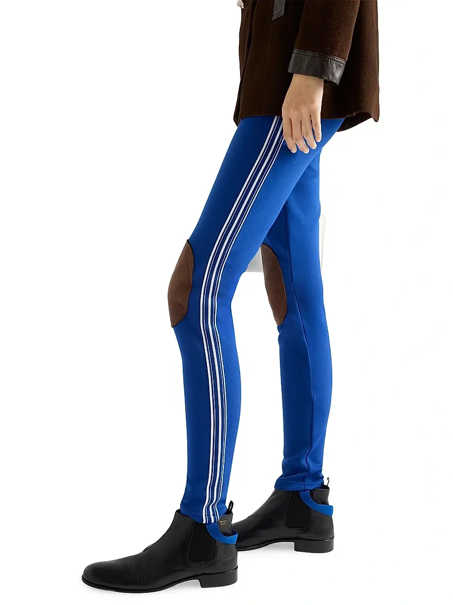 Prada Women's Fleece Leggings - Blue | Thumbnail 3