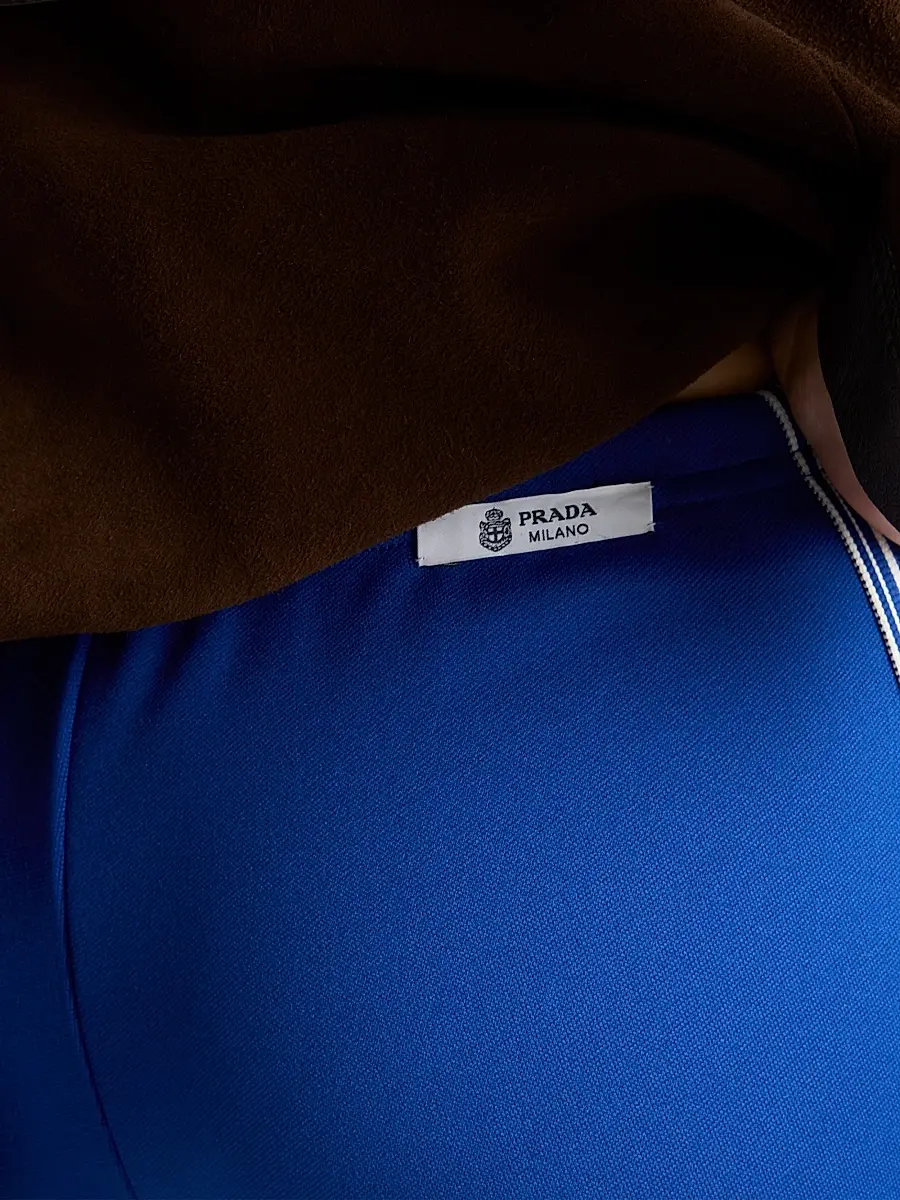 Prada Women's Fleece Leggings - Blue | Thumbnail 5