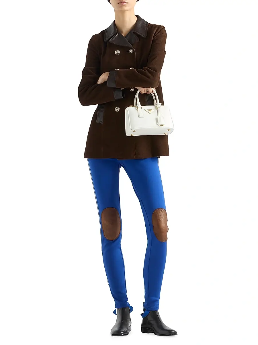 Prada Women's Fleece Leggings - Blue | Thumbnail 6