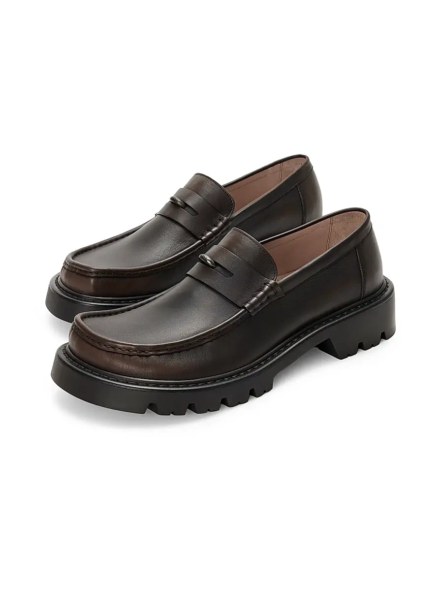 Loewe Men's Sierra Leather Loafers | Thumbnail 2 Loewe Men's Sierra Leather Loafers | Thumbnail 2