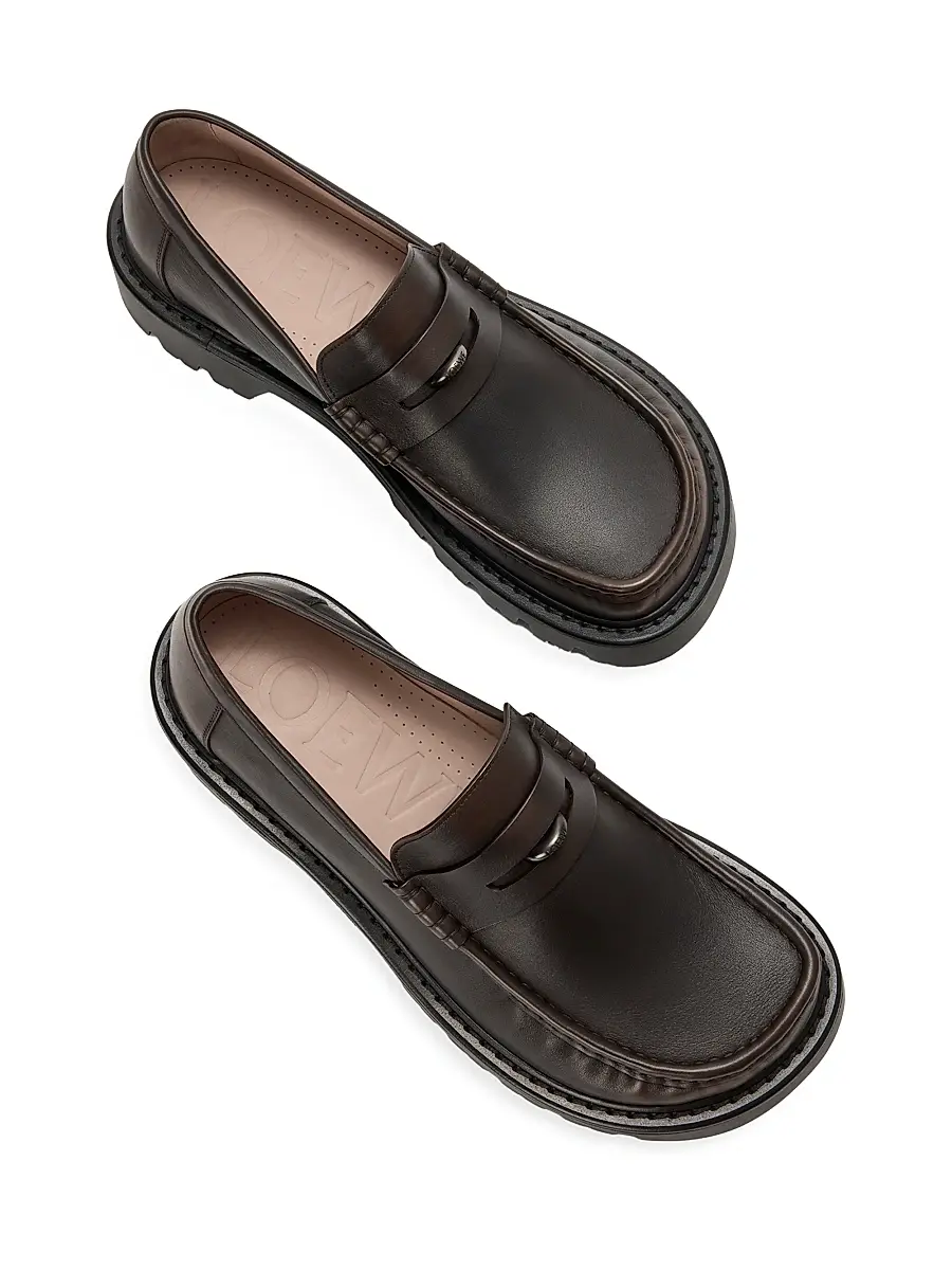 Loewe Men's Sierra Leather Loafers | Thumbnail 3 Loewe Men's Sierra Leather Loafers | Thumbnail 3