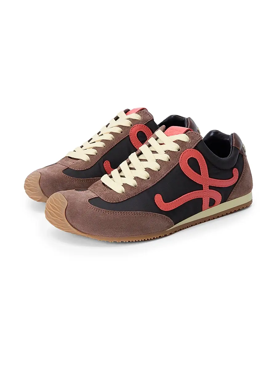 Loewe Women's Ballet Runner 2.0 Suede Sneakers | Thumbnail 2