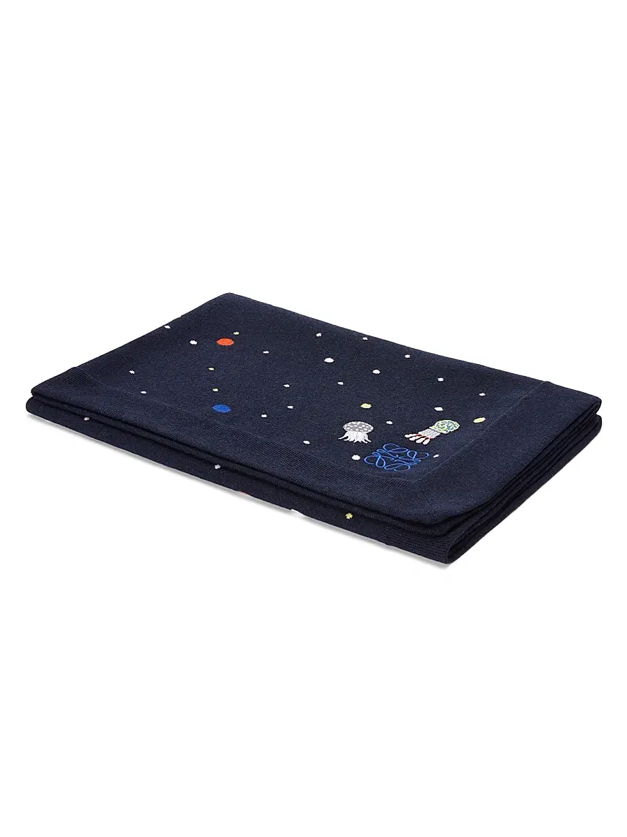 Loewe Unisex Deep Sea Cashmere Baby Blanket | Thumbnail 2 Loewe Unisex Deep Sea Cashmere Baby Blanket | Thumbnail 2