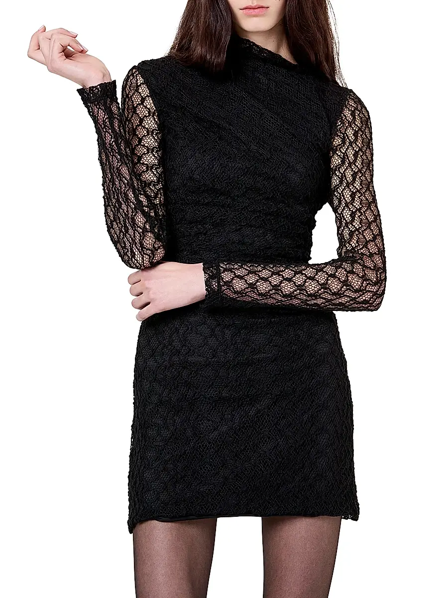 Nicholas the Label Women's Glenda Twisted Lace Minidress | Thumbnail 3