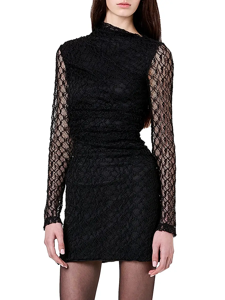 Nicholas the Label Women's Glenda Twisted Lace Minidress | Thumbnail 4