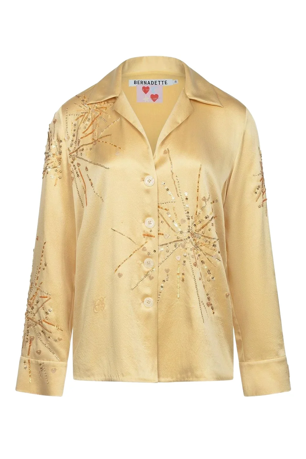 Louis Pyjama Blouse - Gold Sparkle Sequin Louis Pyjama Blouse - Gold Sparkle Sequin
