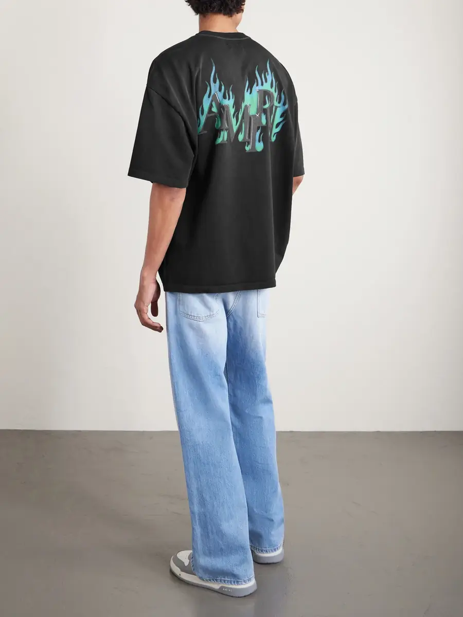 AMIRI Logo-Print Cotton-Jersey T-Shirt - Men | Thumbnail 4 AMIRI Logo-Print Cotton-Jersey T-Shirt - Men | Thumbnail 4