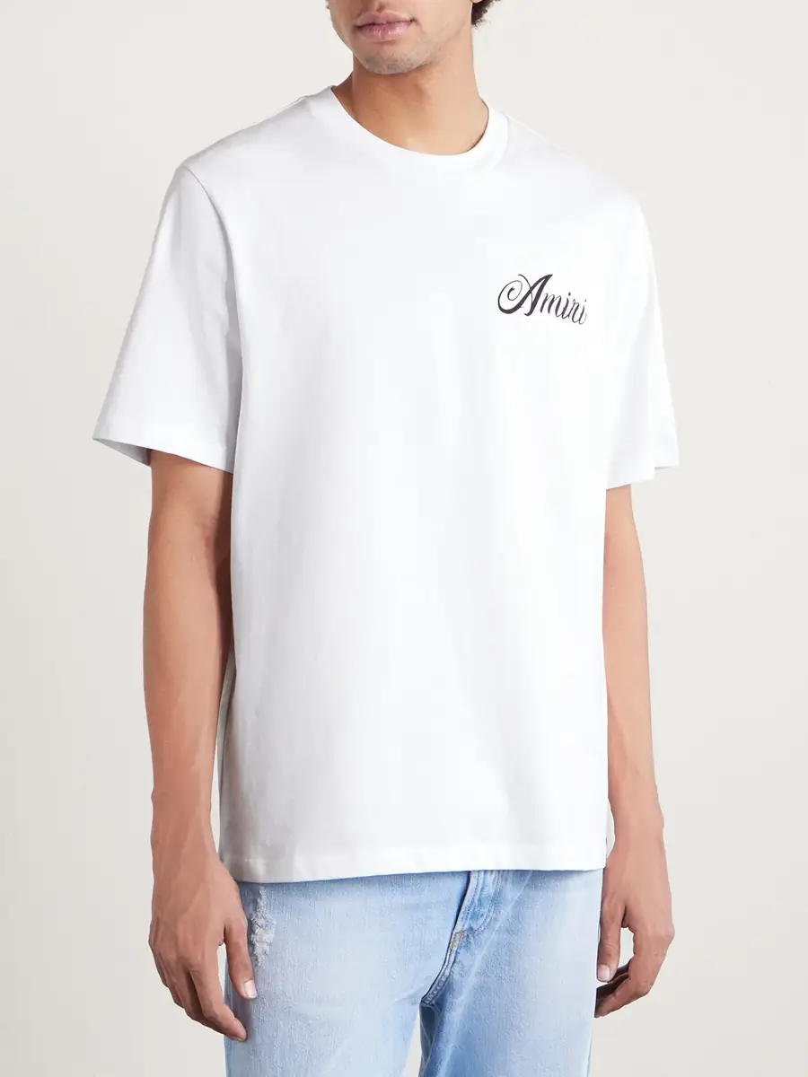 AMIRI Logo-Print Cotton-Jersey T-Shirt - Men | Thumbnail 3 AMIRI Logo-Print Cotton-Jersey T-Shirt - Men | Thumbnail 3