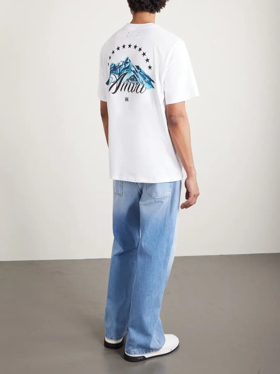 AMIRI Logo-Print Cotton-Jersey T-Shirt - Men | Thumbnail 4 AMIRI Logo-Print Cotton-Jersey T-Shirt - Men | Thumbnail 4