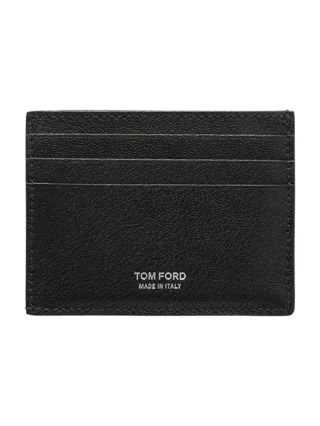 Pebble-Grain Leather Cardholder - Men