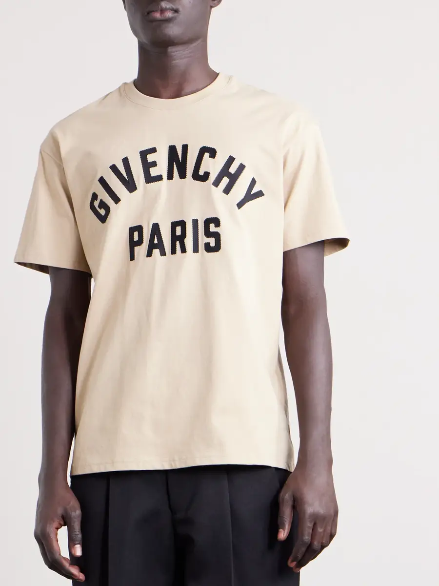 Givenchy Logo-Appliquéd Cotton-Jersey T-Shirt - Men | Thumbnail 3