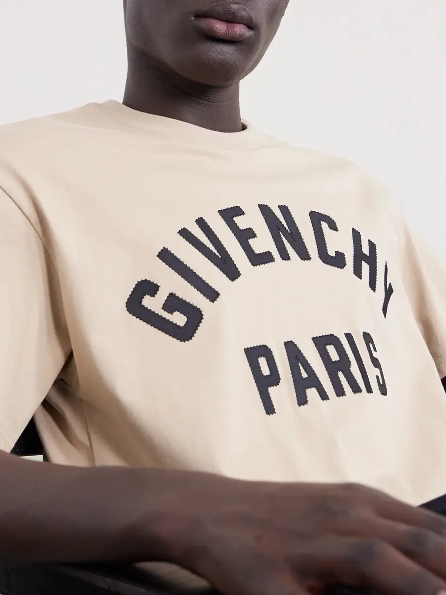 Givenchy Logo-Appliquéd Cotton-Jersey T-Shirt - Men | Thumbnail 5