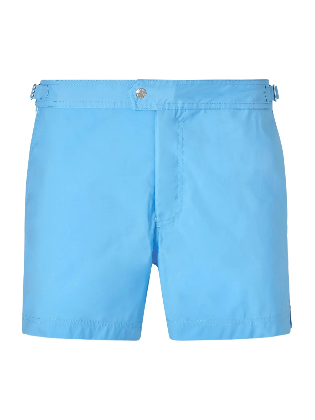 Straight-Leg Mid-Length Piped Swim Shorts - Men