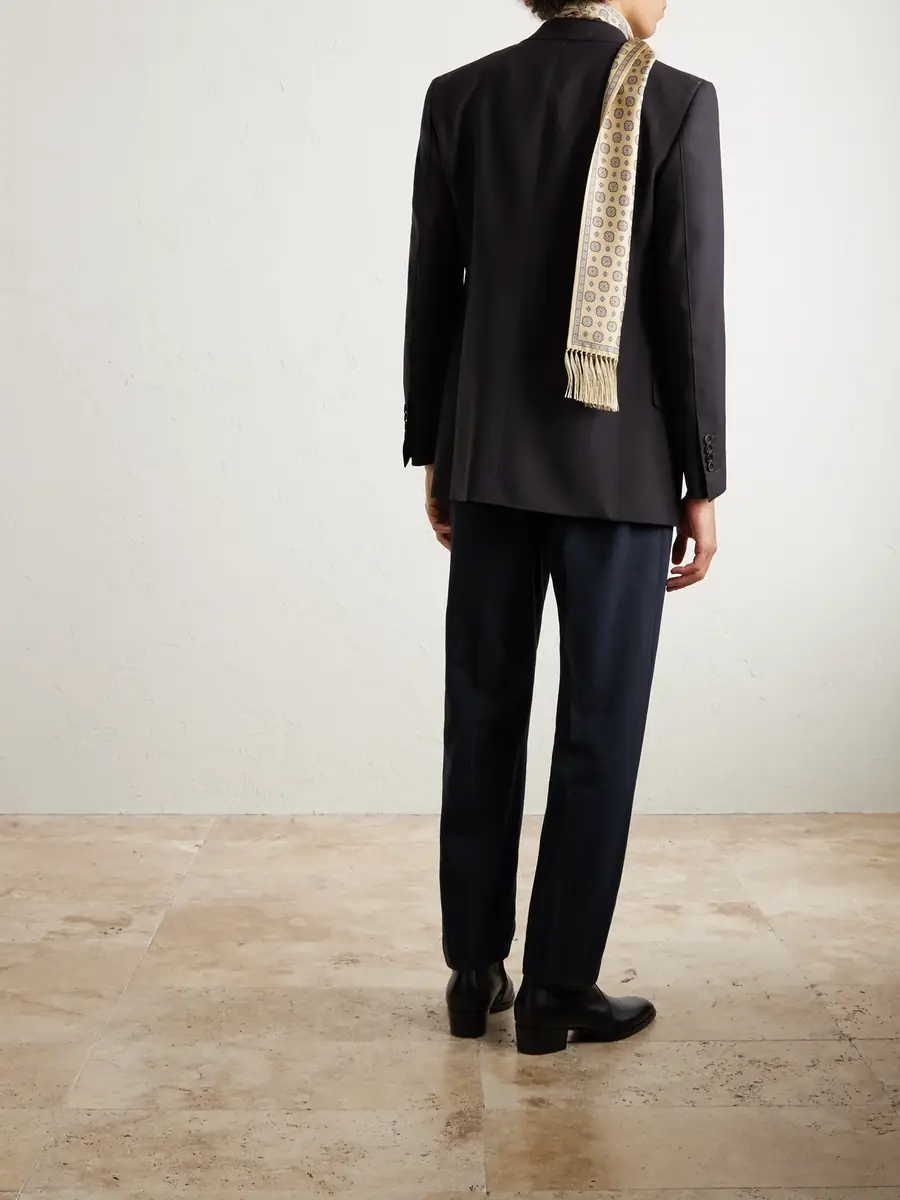 Tom Ford Straight-Leg Cotton-Drill Trousers - Men | Thumbnail 4