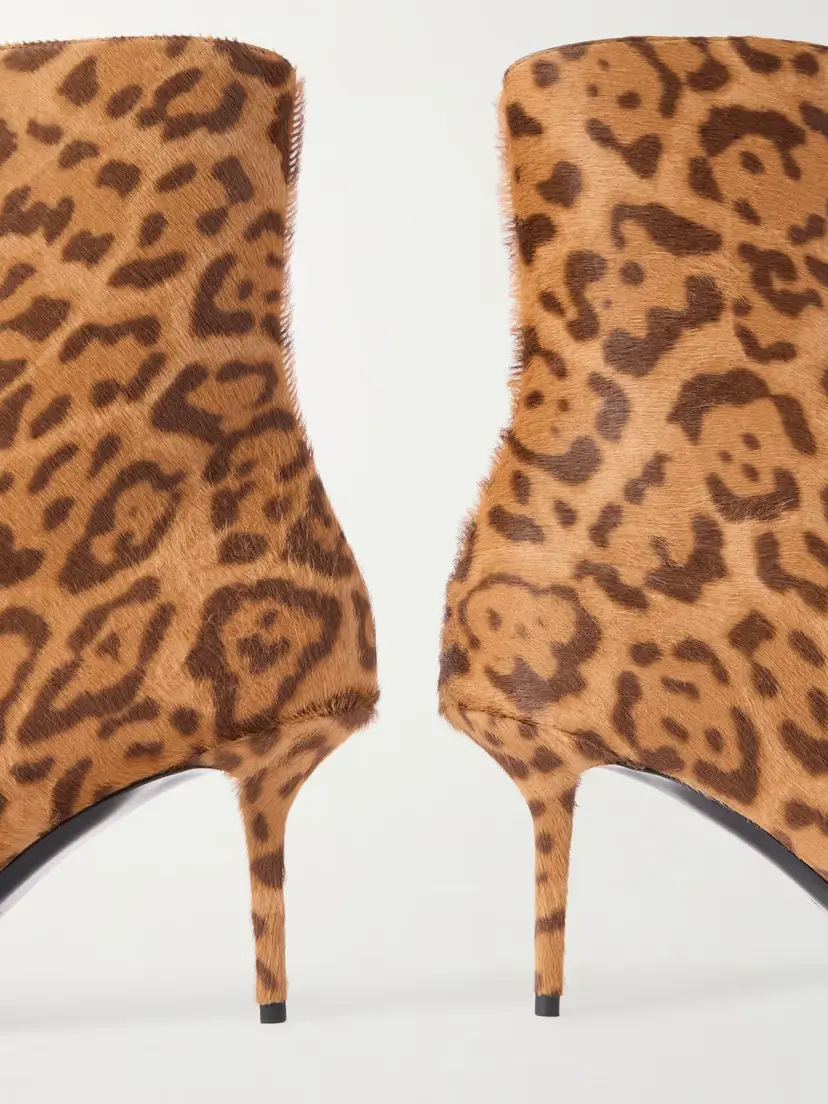Saint Laurent Ashley Leopard-print Calf Hair Ankle Boots | Thumbnail 5 Saint Laurent Ashley Leopard-print Calf Hair Ankle Boots | Thumbnail 5