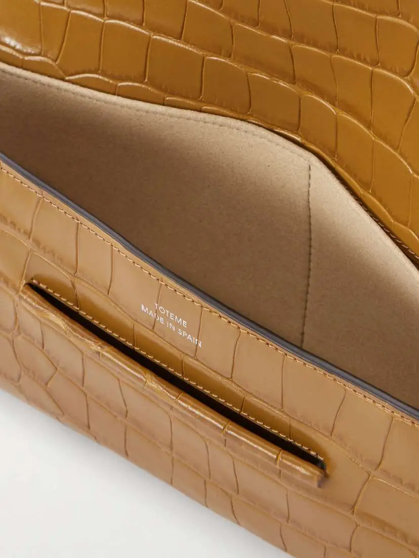 TOTEME Croc-effect Leather Clutch | Thumbnail 6 TOTEME Croc-effect Leather Clutch | Thumbnail 6