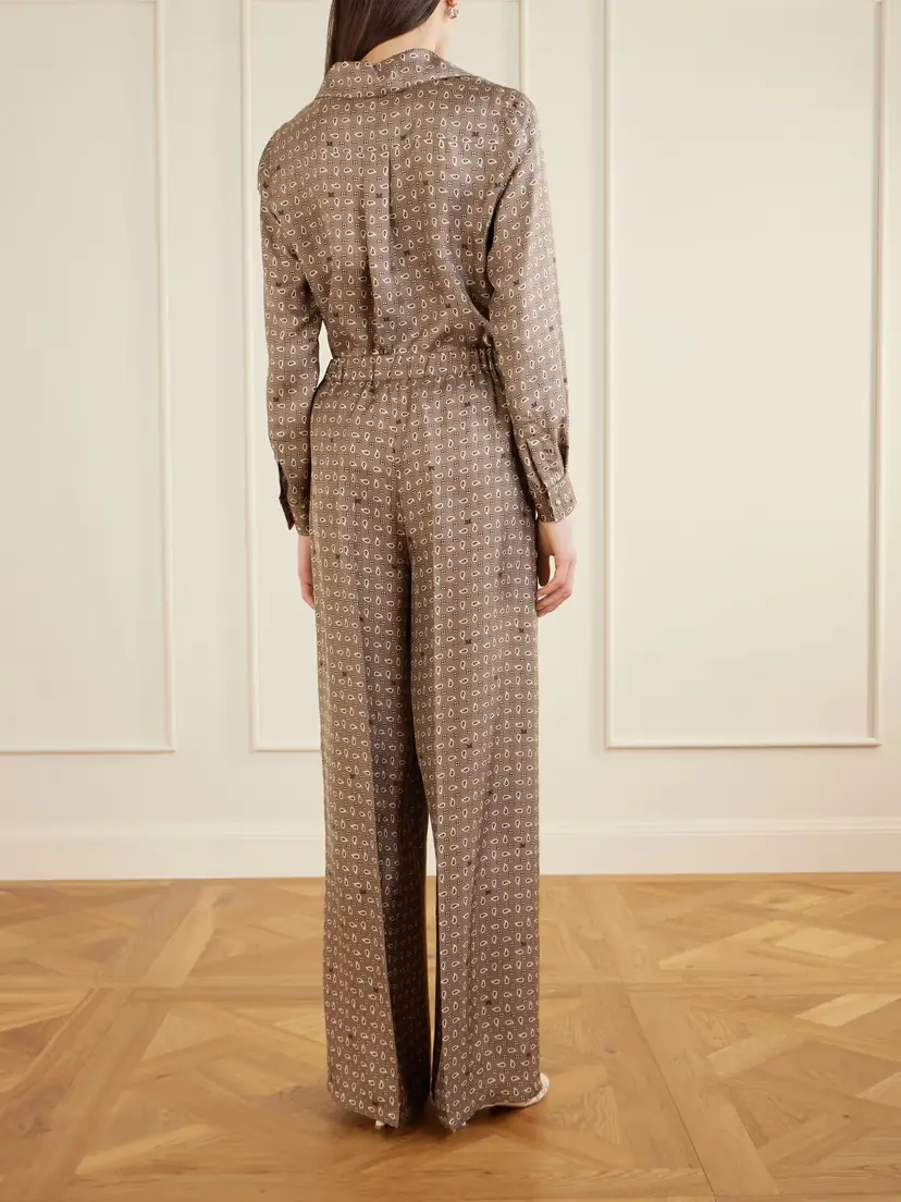 Max Mara Printed Silk-twill Wide-leg Pants | Thumbnail 4