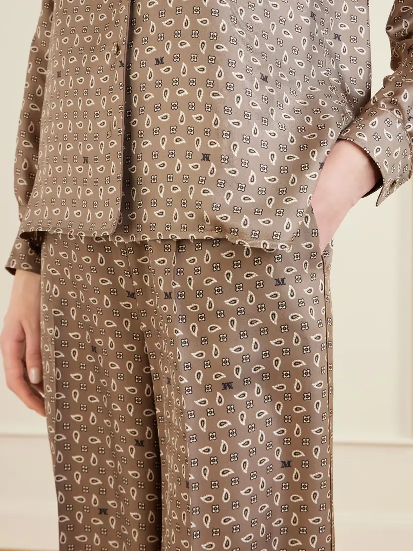 Max Mara Printed Silk-twill Wide-leg Pants | Thumbnail 5