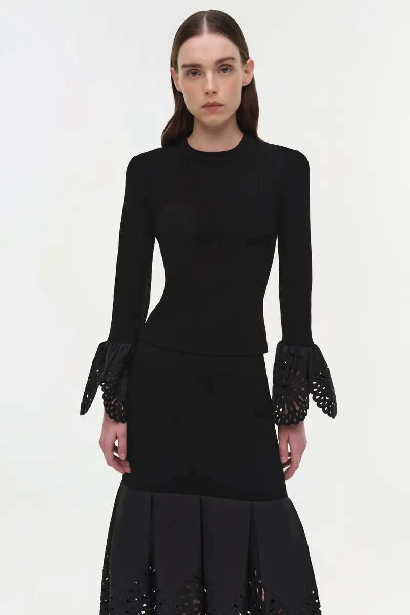 Simkhai Elyse Embroidered Knit Top | Thumbnail 3 Simkhai Elyse Embroidered Knit Top | Thumbnail 3