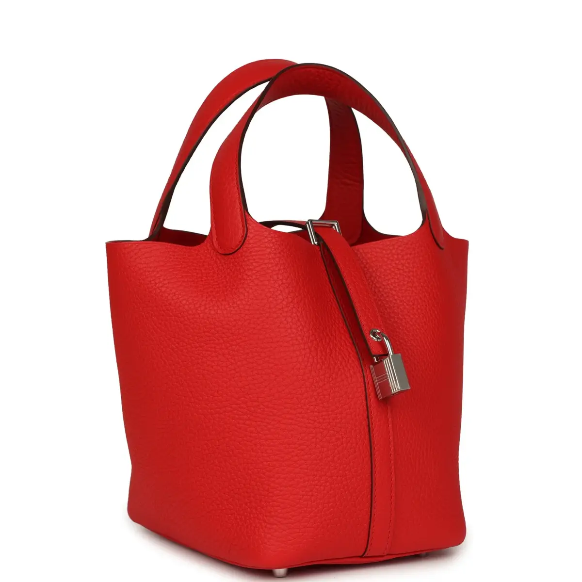 HERMÈS Hermes Picotin Lock 18 Rouge de Coeur Clemence Palladium Hardware | Thumbnail 2