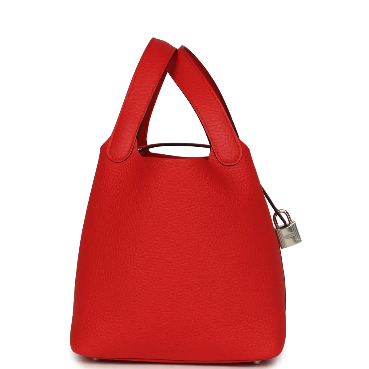 HERMÈS Hermes Picotin Lock 18 Rouge de Coeur Clemence Palladium Hardware | Thumbnail 3