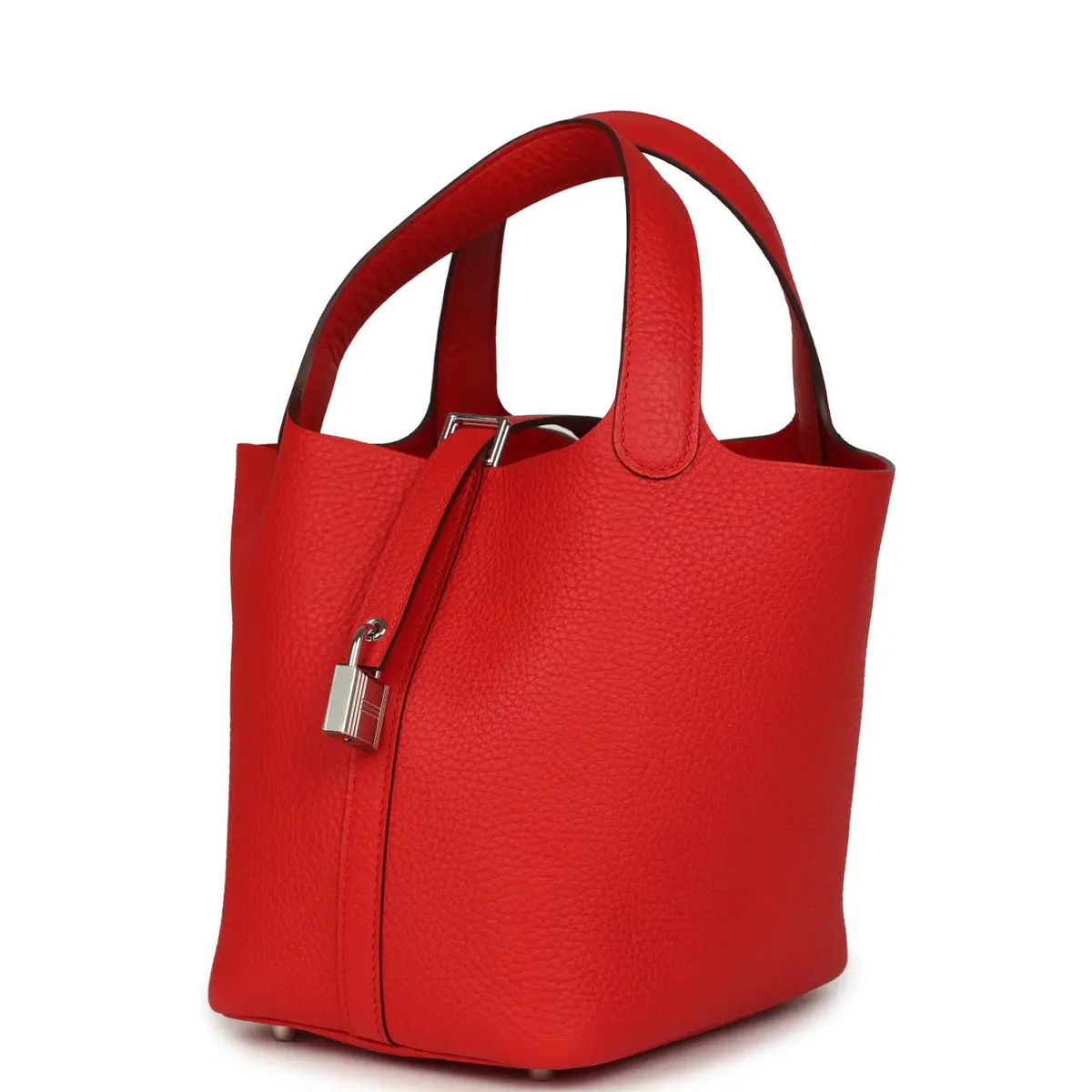 HERMÈS Hermes Picotin Lock 18 Rouge de Coeur Clemence Palladium Hardware | Thumbnail 5