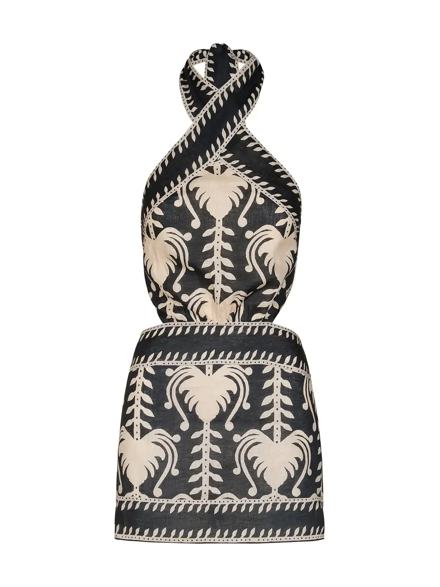 Tide Strength Halter Mini Dress