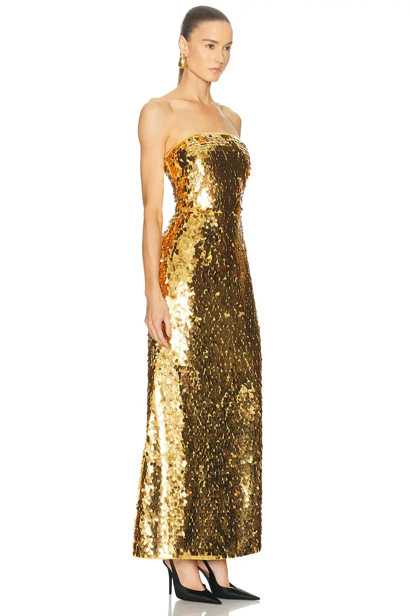 SIMONMILLER Sculpty Sequin Strapless Gown | Thumbnail 2 SIMONMILLER Sculpty Sequin Strapless Gown | Thumbnail 2