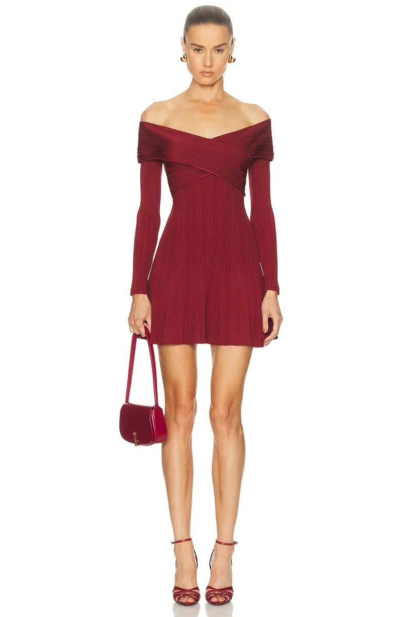 Self-Portrait Knit Mini Dress