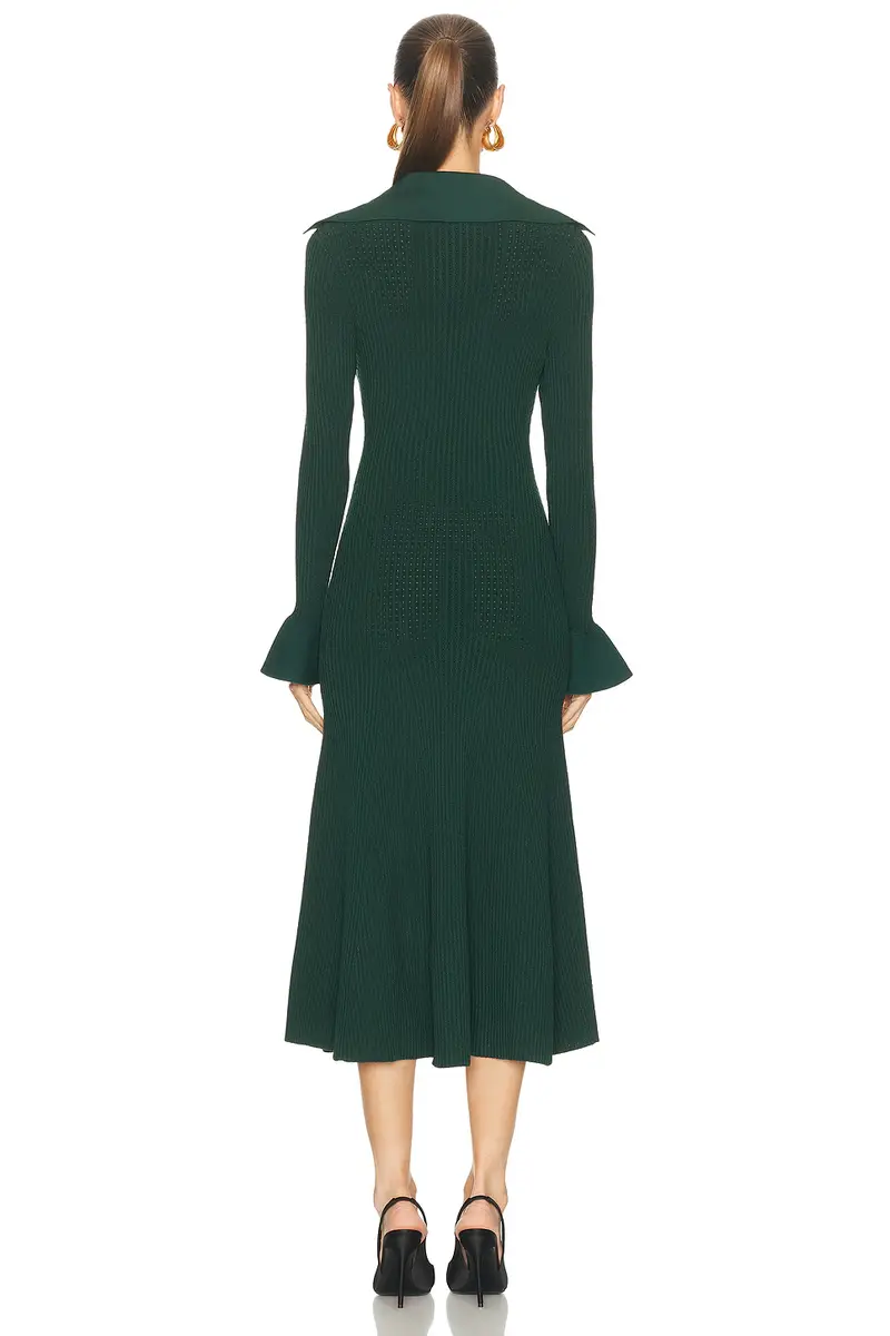 Self-Portrait Keyhole Midi Dress | Thumbnail 3 Self-Portrait Keyhole Midi Dress | Thumbnail 3