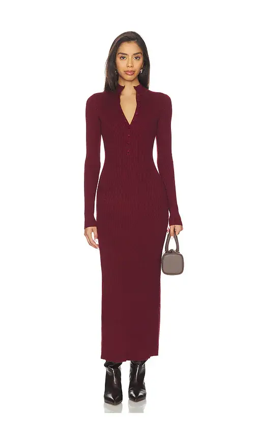 Lovers and Friends Gretta Mock Neck Midi Dress | Image 1 Lovers and Friends Gretta Mock Neck Midi Dress | Image 1