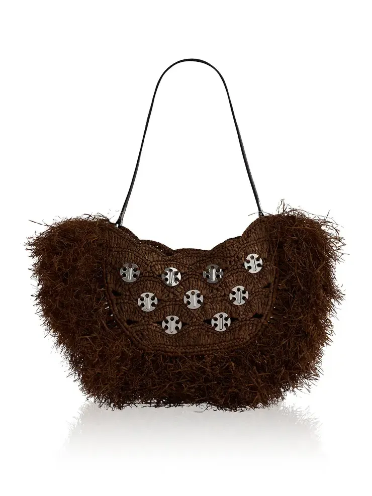 Fringed Fur Shoulder Bag Fringed Fur Shoulder Bag