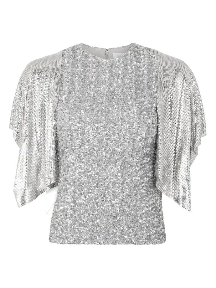 Sequined Mesh Top Sequined Mesh Top