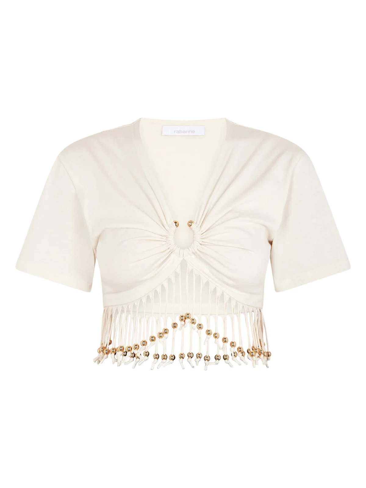 Rabanne Beaded Cotton T-Shirt