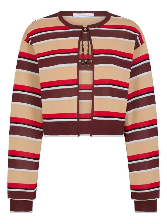 Rabanne Striped Knit Cardigan