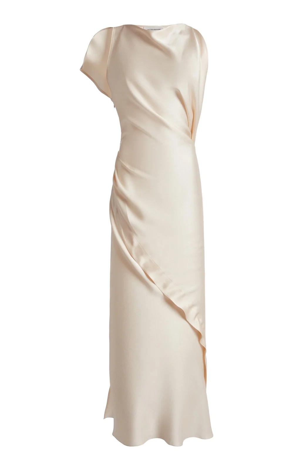 Draped Satin Midi Dress Draped Satin Midi Dress