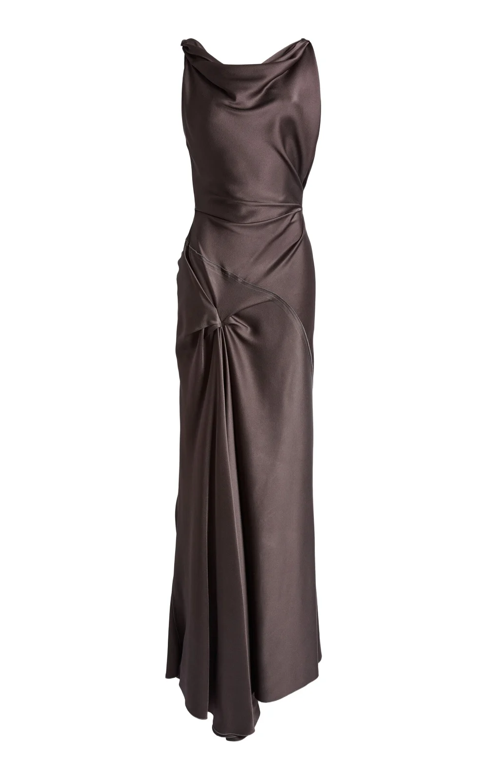 Posy Draped Satin Gown Posy Draped Satin Gown