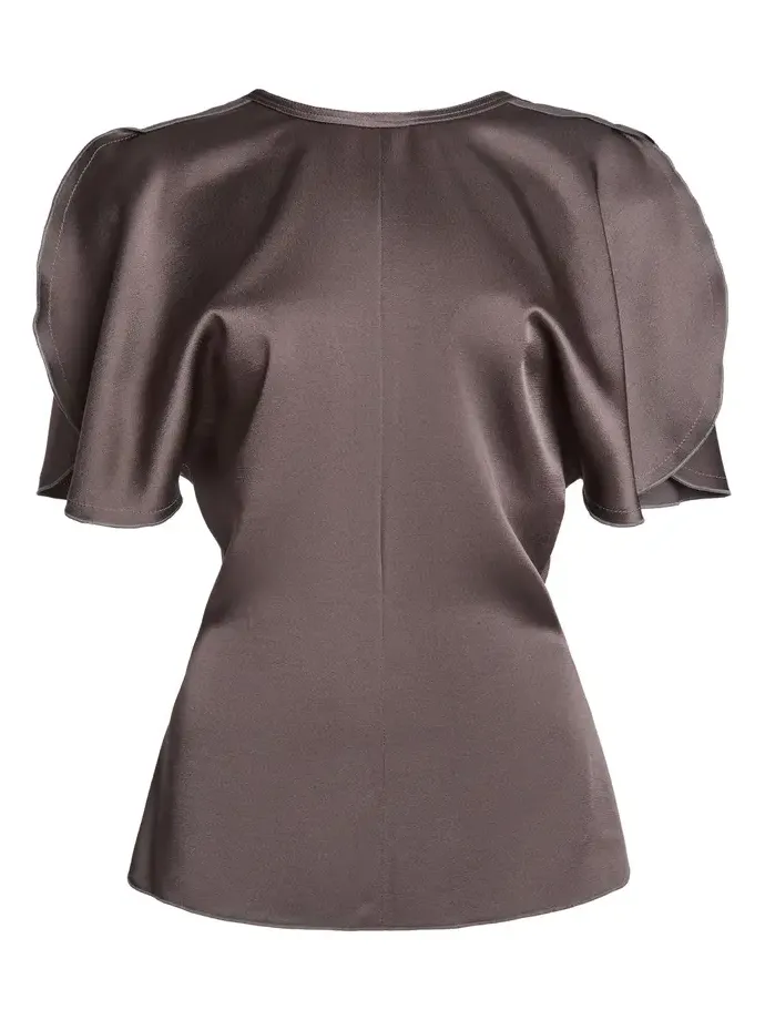 Bela Draped Satin Top Bela Draped Satin Top