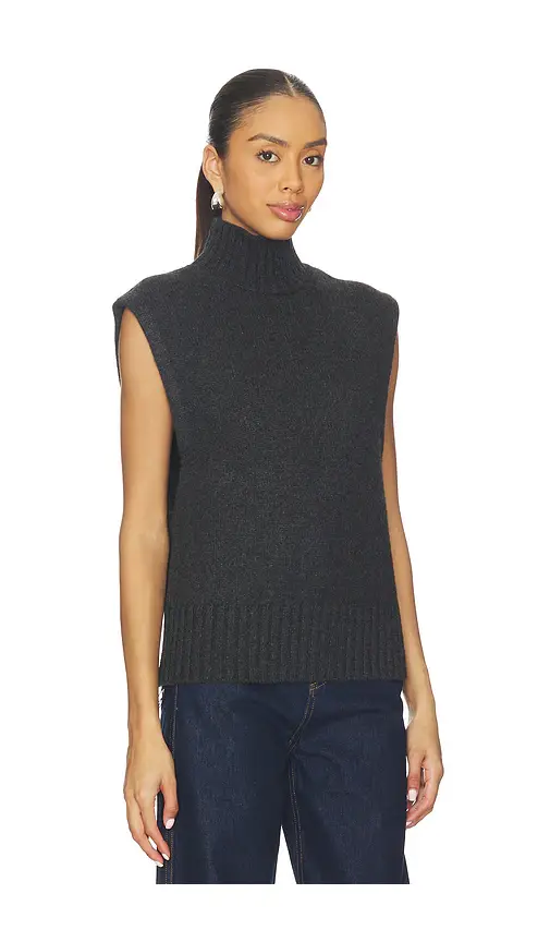 EAVES Lynnda Knit Mock Neck Shell | Thumbnail 2