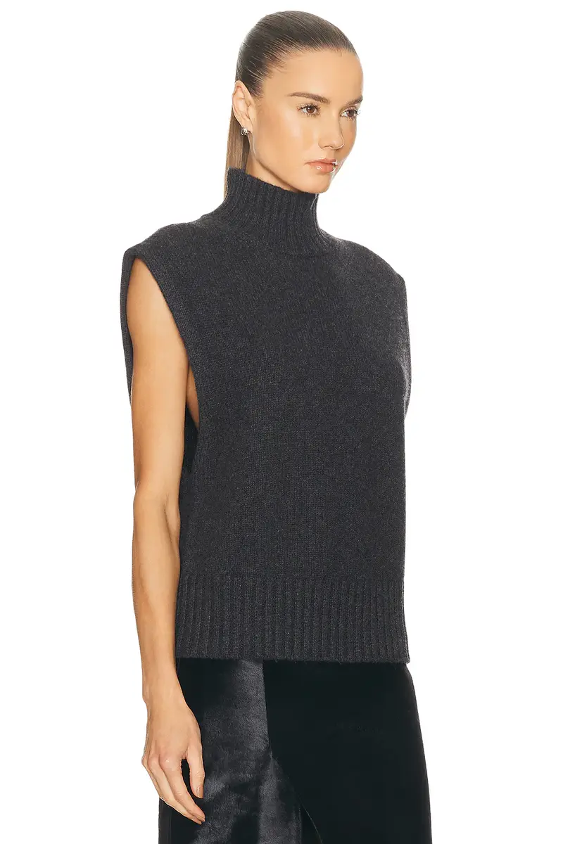 EAVES Lynnda Knit Mock Neck Shell | Thumbnail 4