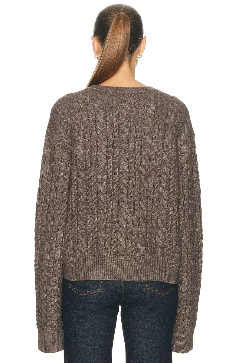 EAVES Laci Cable Crewneck | Thumbnail 5