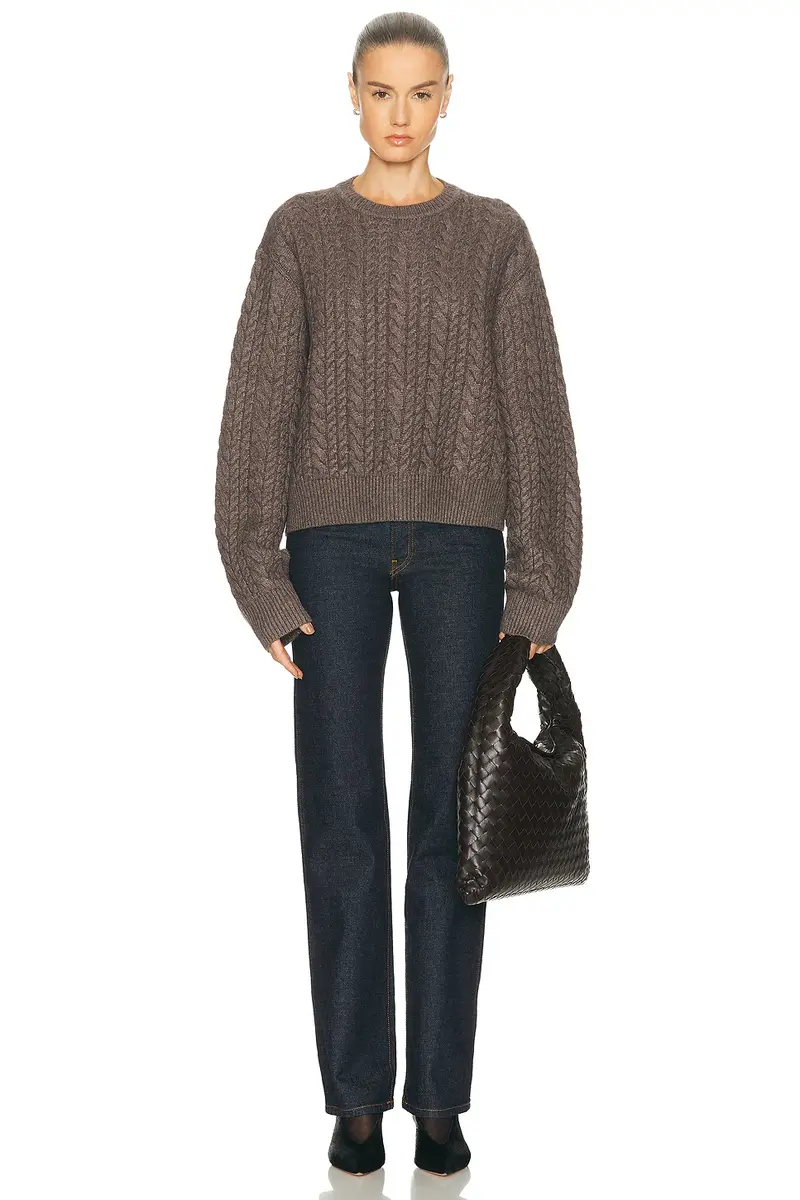 EAVES Laci Cable Crewneck | Thumbnail 6