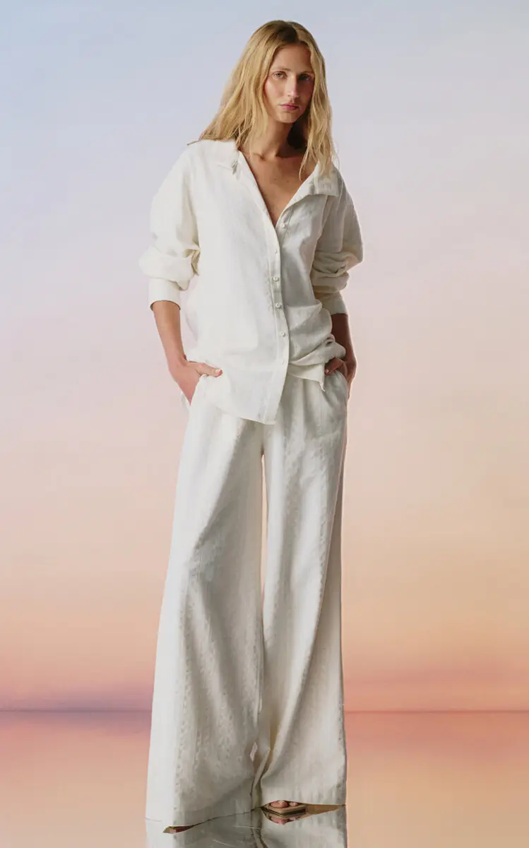 ANDRES OTALORA Tamu Mia Mid-Rise Cotton-Jacquard Wide-Leg Pants | Thumbnail 2 ANDRES OTALORA Tamu Mia Mid-Rise Cotton-Jacquard Wide-Leg Pants | Thumbnail 2